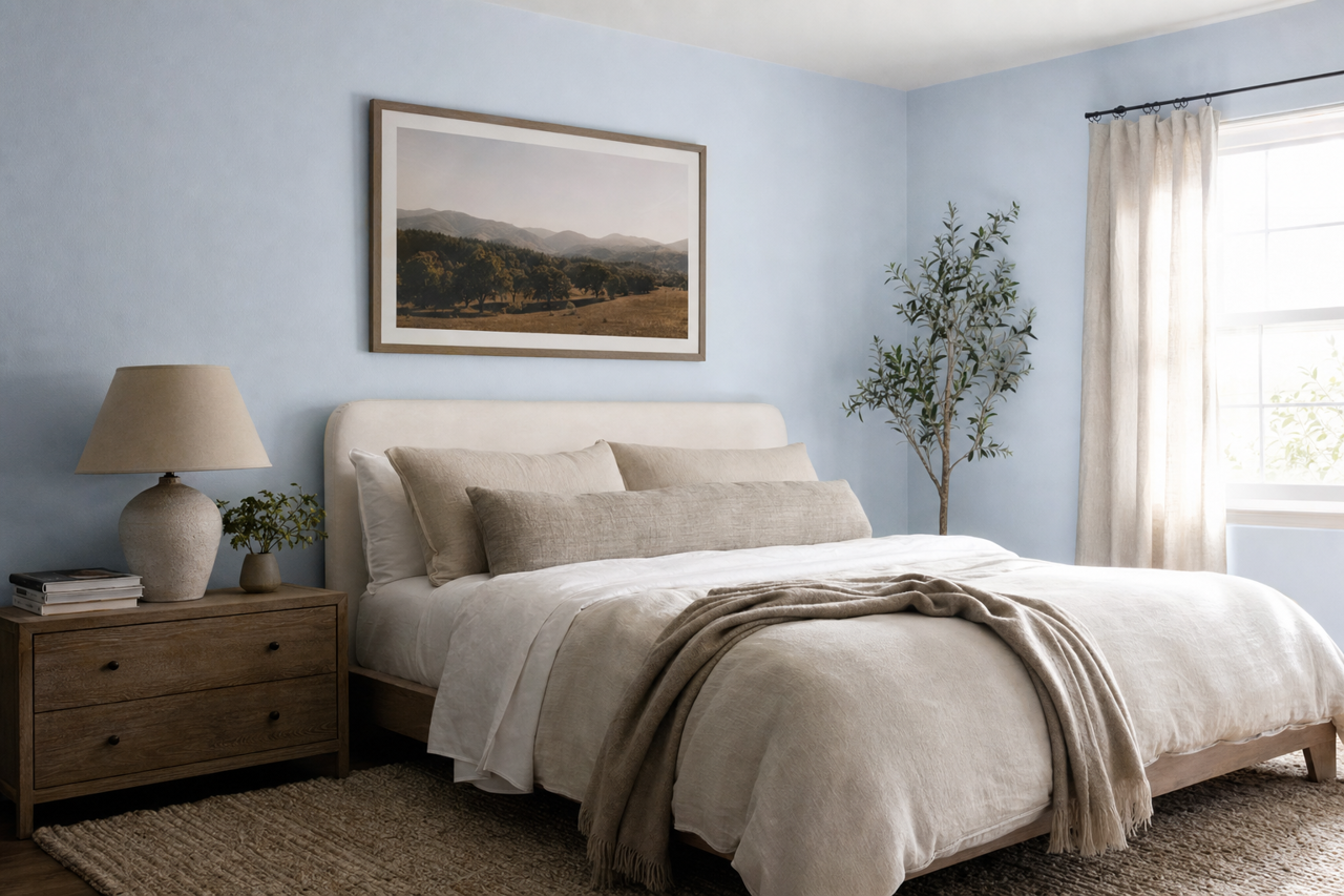 Ice by Benjamin Moore on interiors