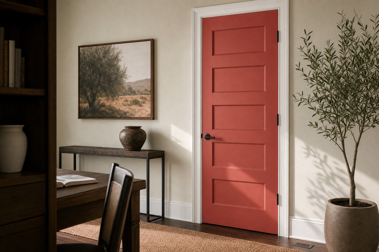 Northern by Benjamin Moore on interior-doors
