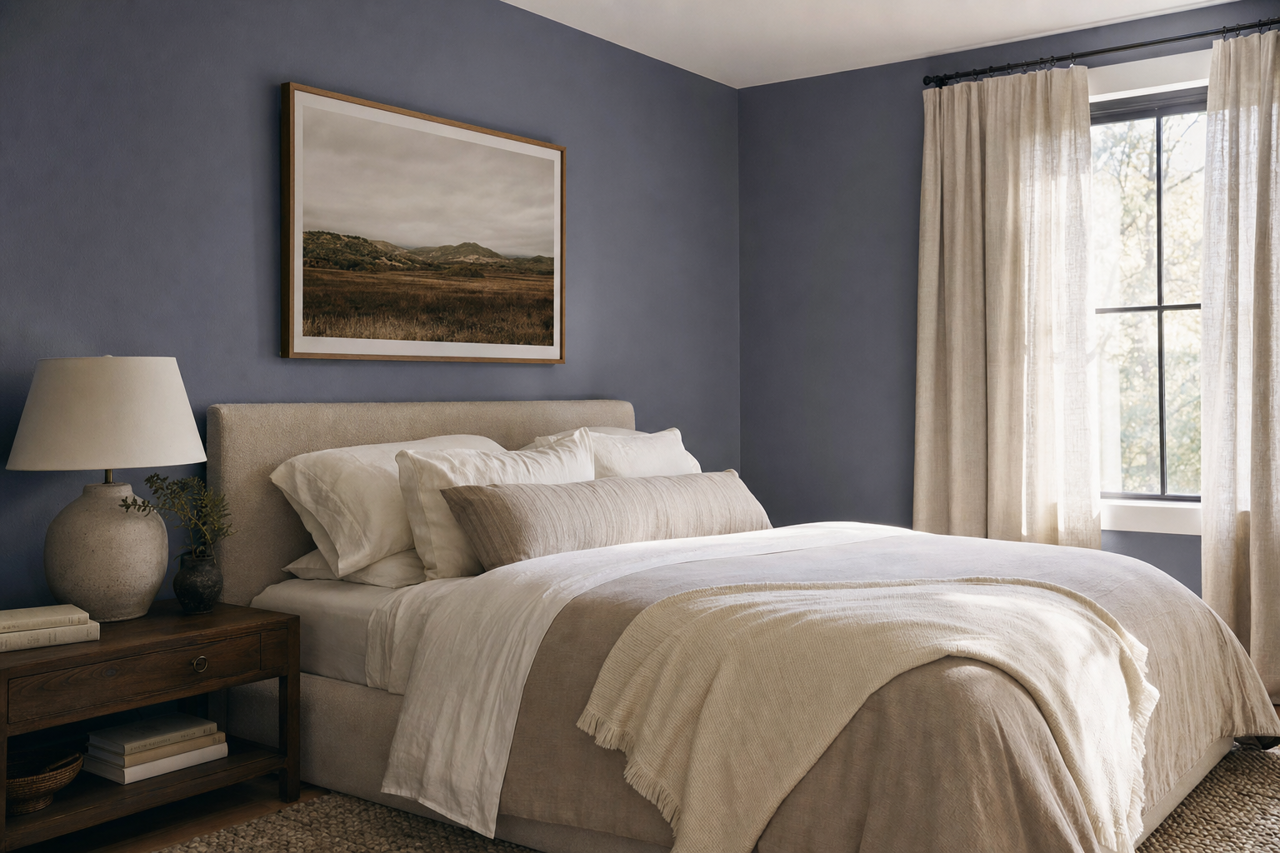 French by Benjamin Moore on interiors