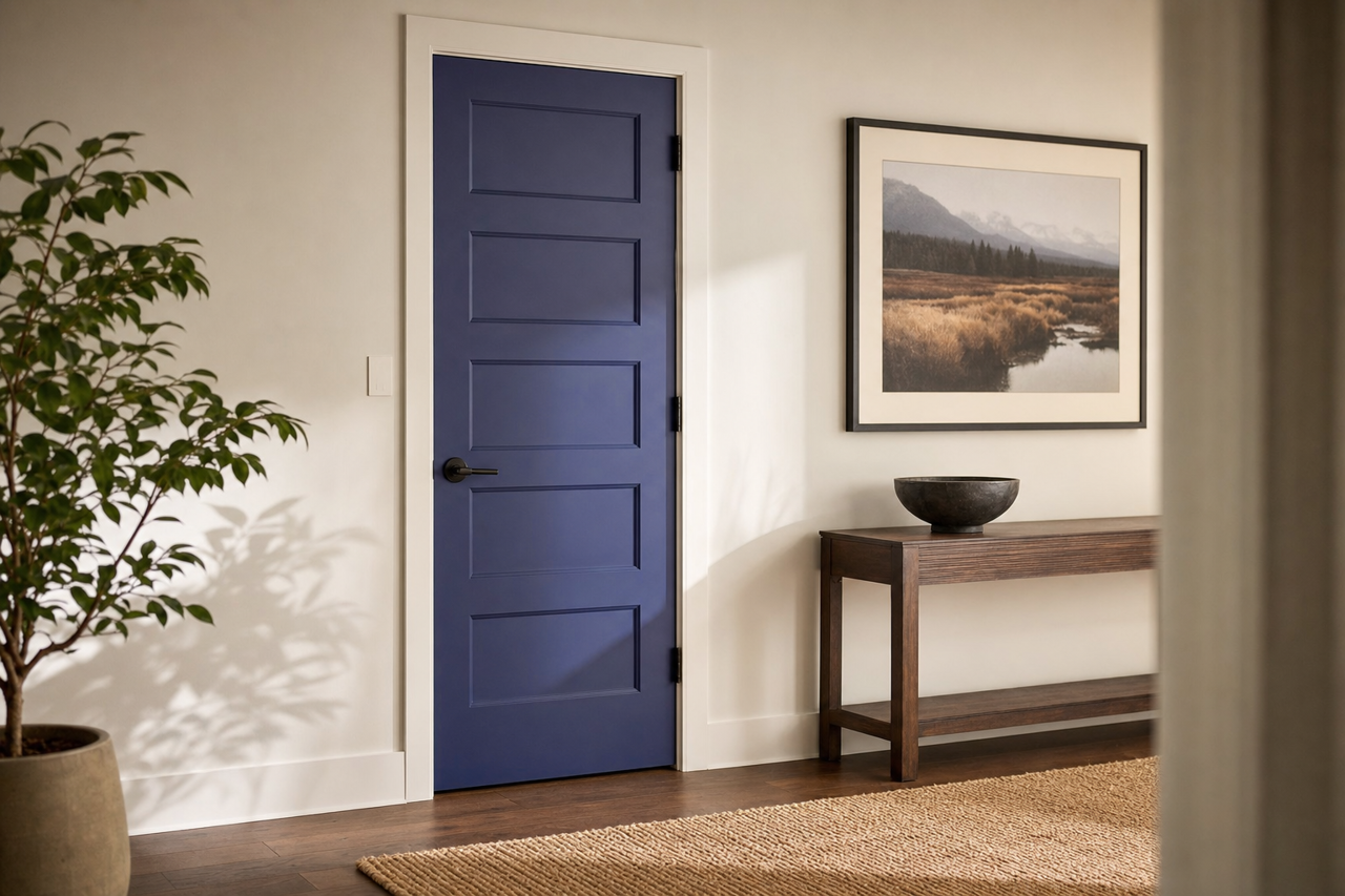 Basic by Benjamin Moore on interior-doors