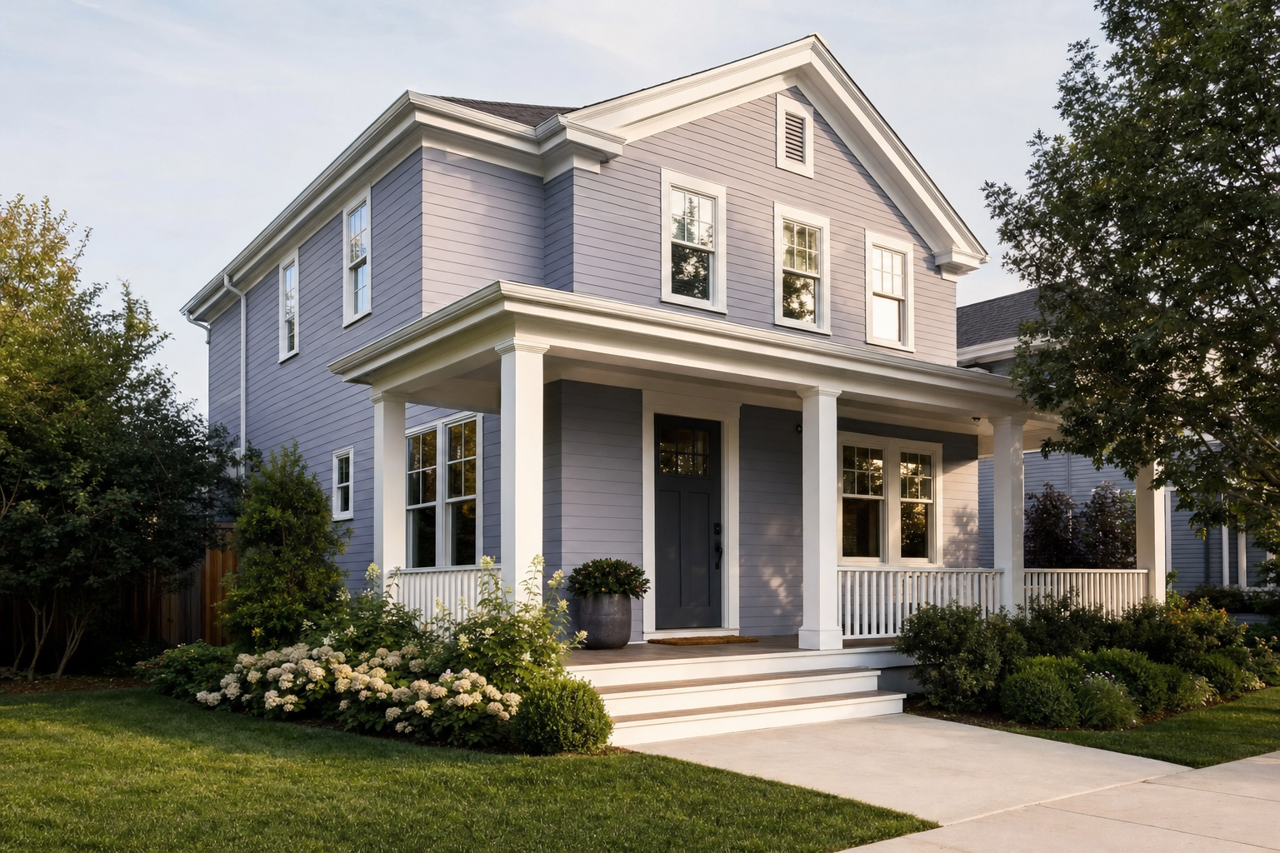 Heather by Benjamin Moore on exterior