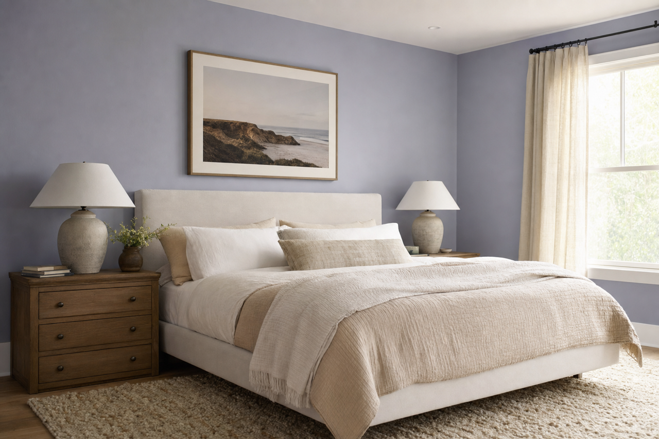 Heather by Benjamin Moore on interiors