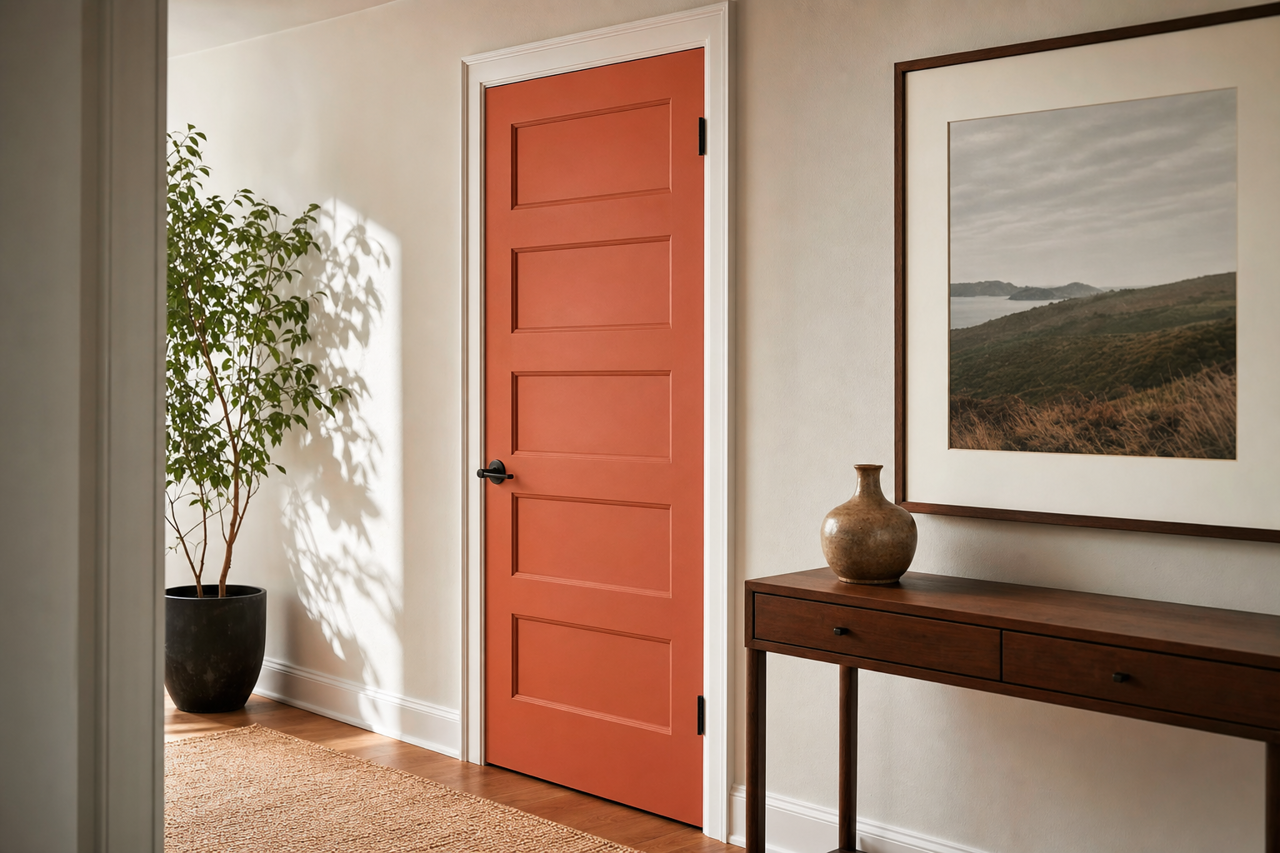 Prairie by Benjamin Moore on interior-doors