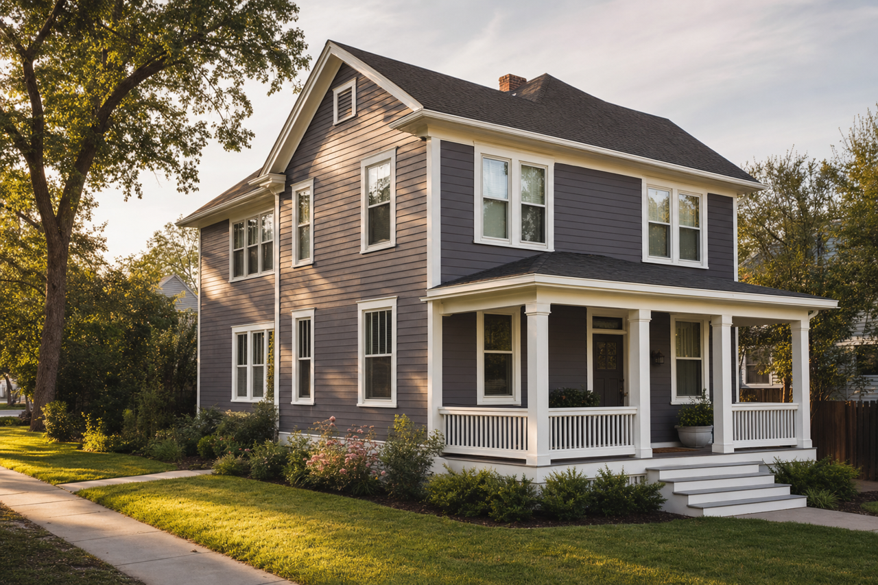 Super by Benjamin Moore on exterior