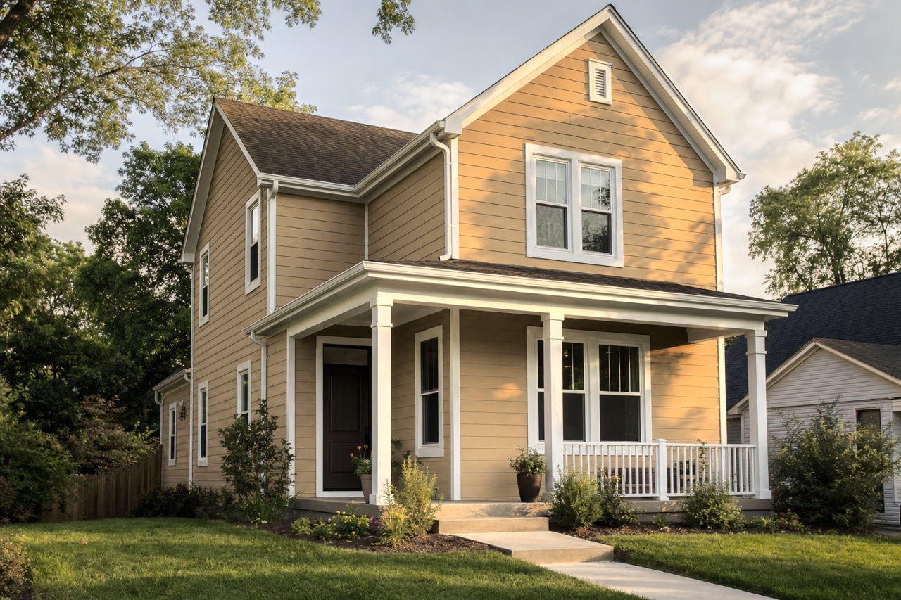 Golden by Benjamin Moore on exterior