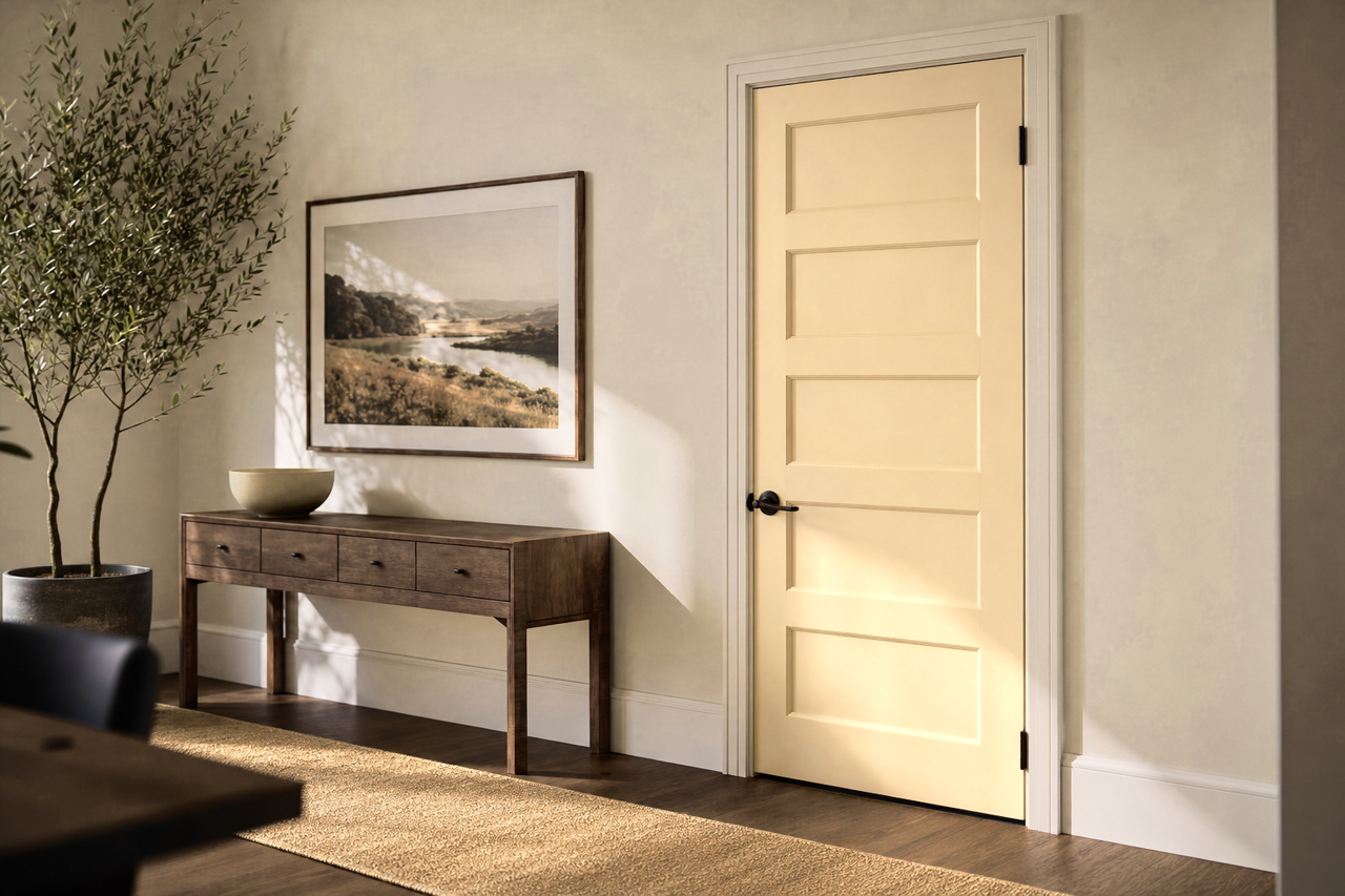 Crumb by Benjamin Moore on interior-doors