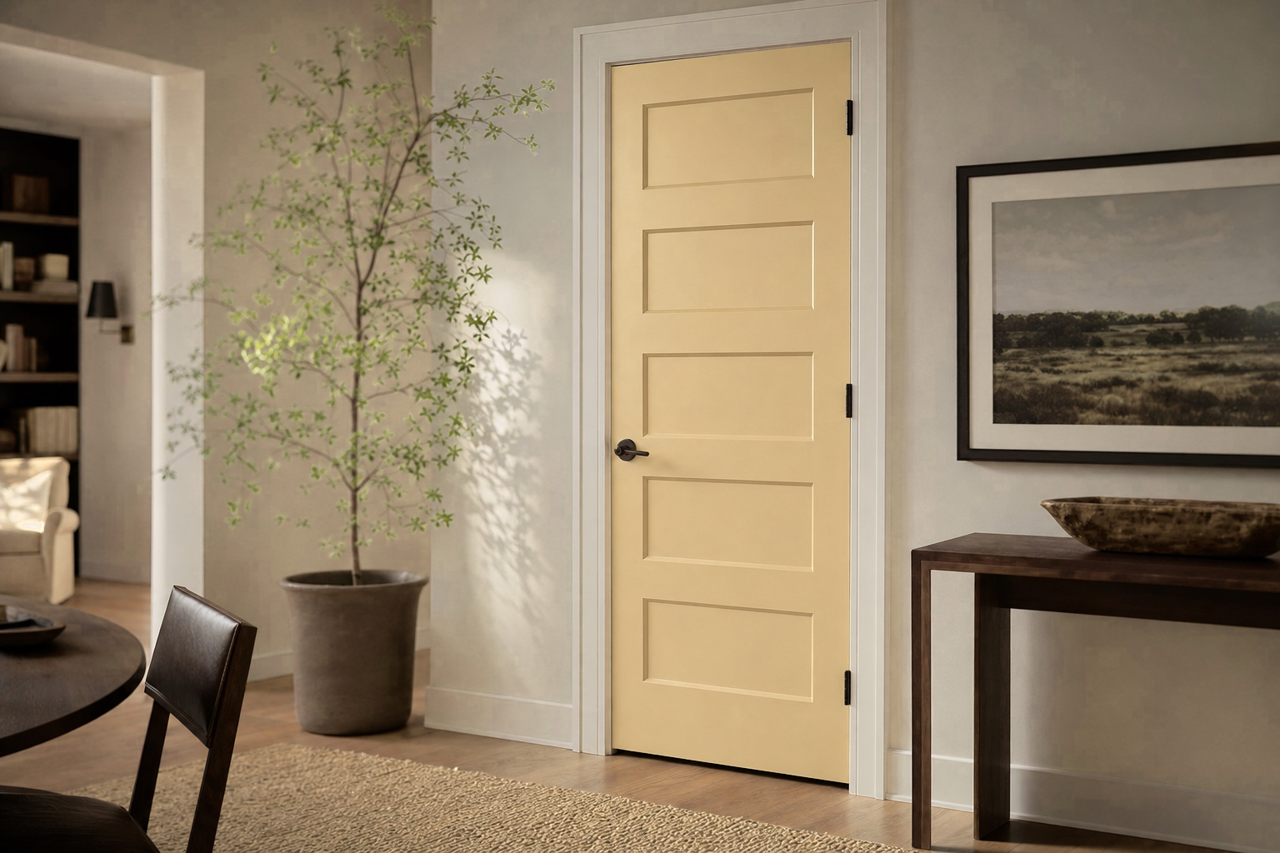 Candle by Benjamin Moore on interior-doors