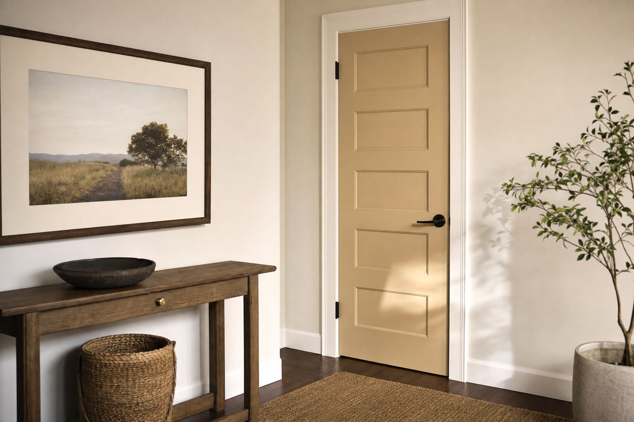 Trench by Benjamin Moore on interior-doors
