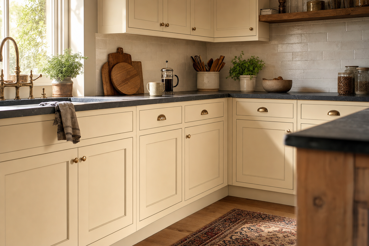 Hidden by Benjamin Moore on cabinets