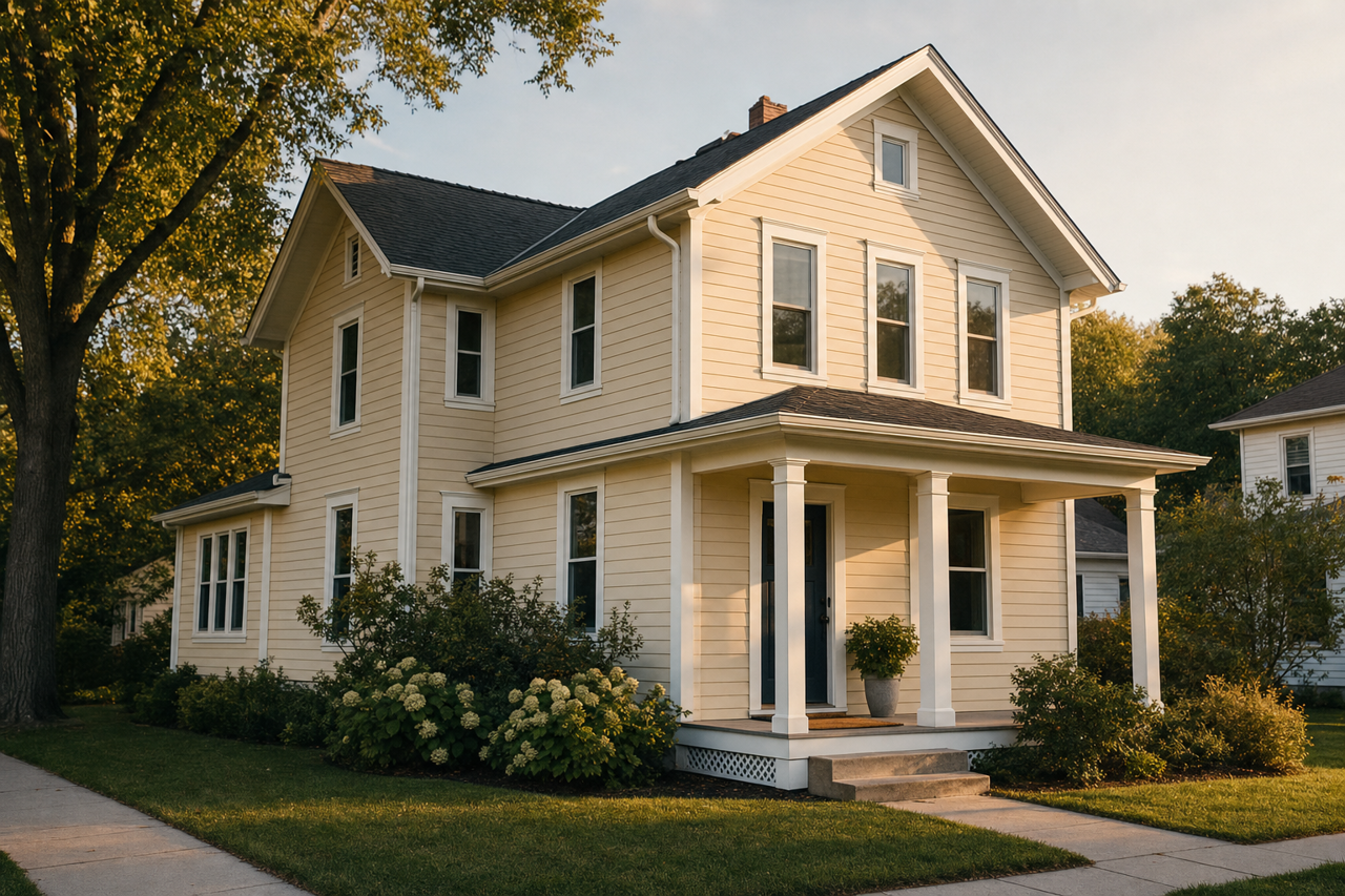 Hidden by Benjamin Moore on exterior