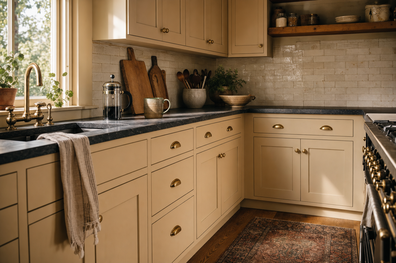 Make by Benjamin Moore on cabinets