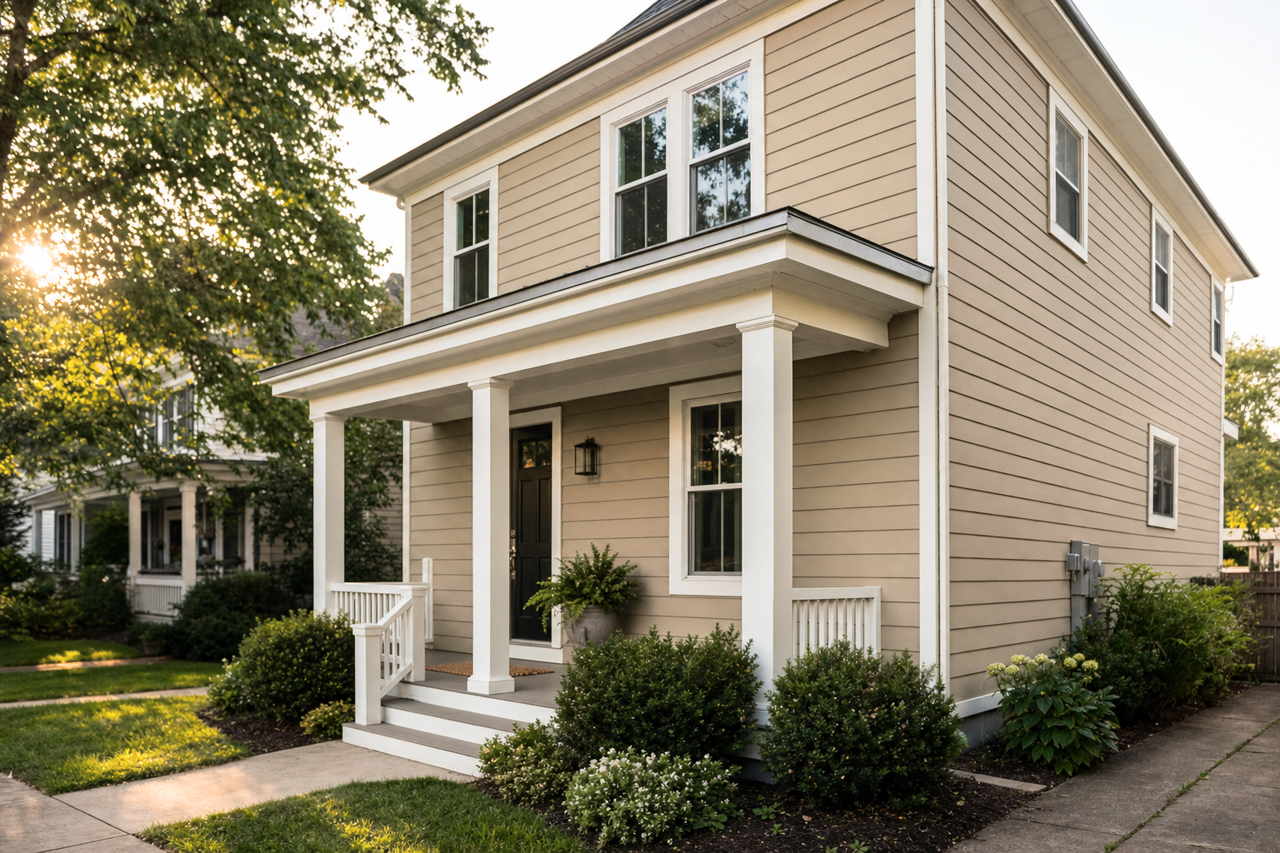 Shiitake by Benjamin Moore on exterior