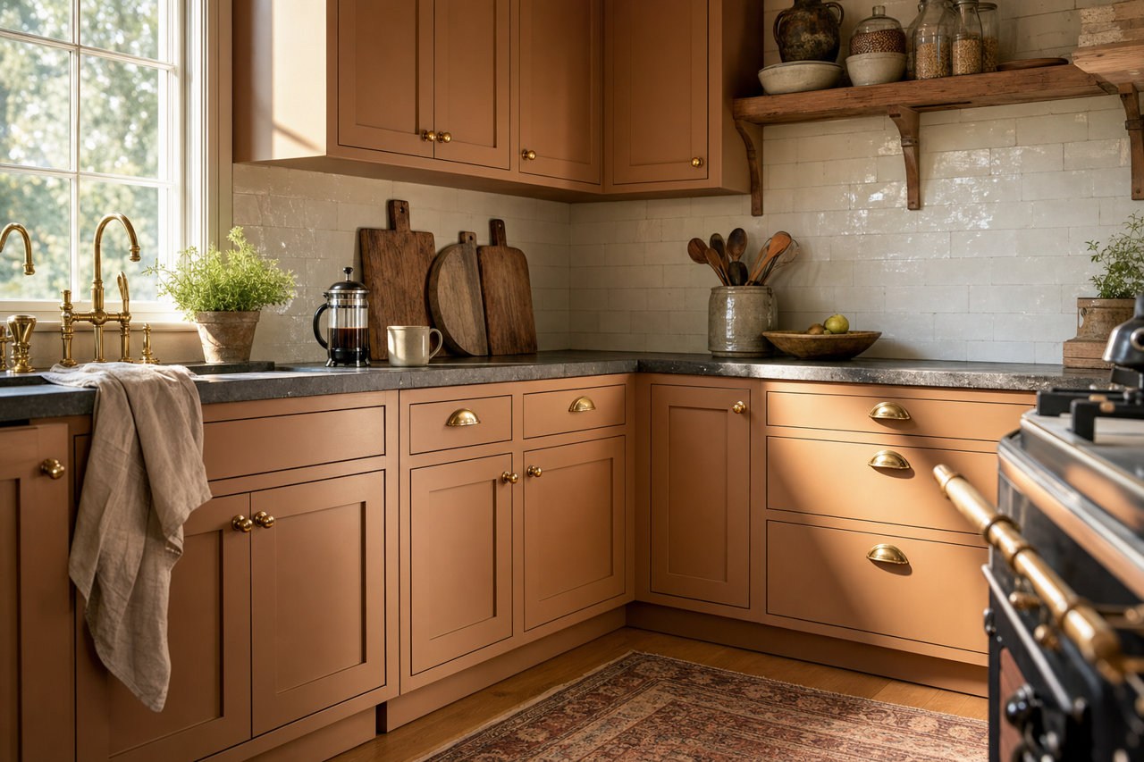 Hope by Benjamin Moore on cabinets