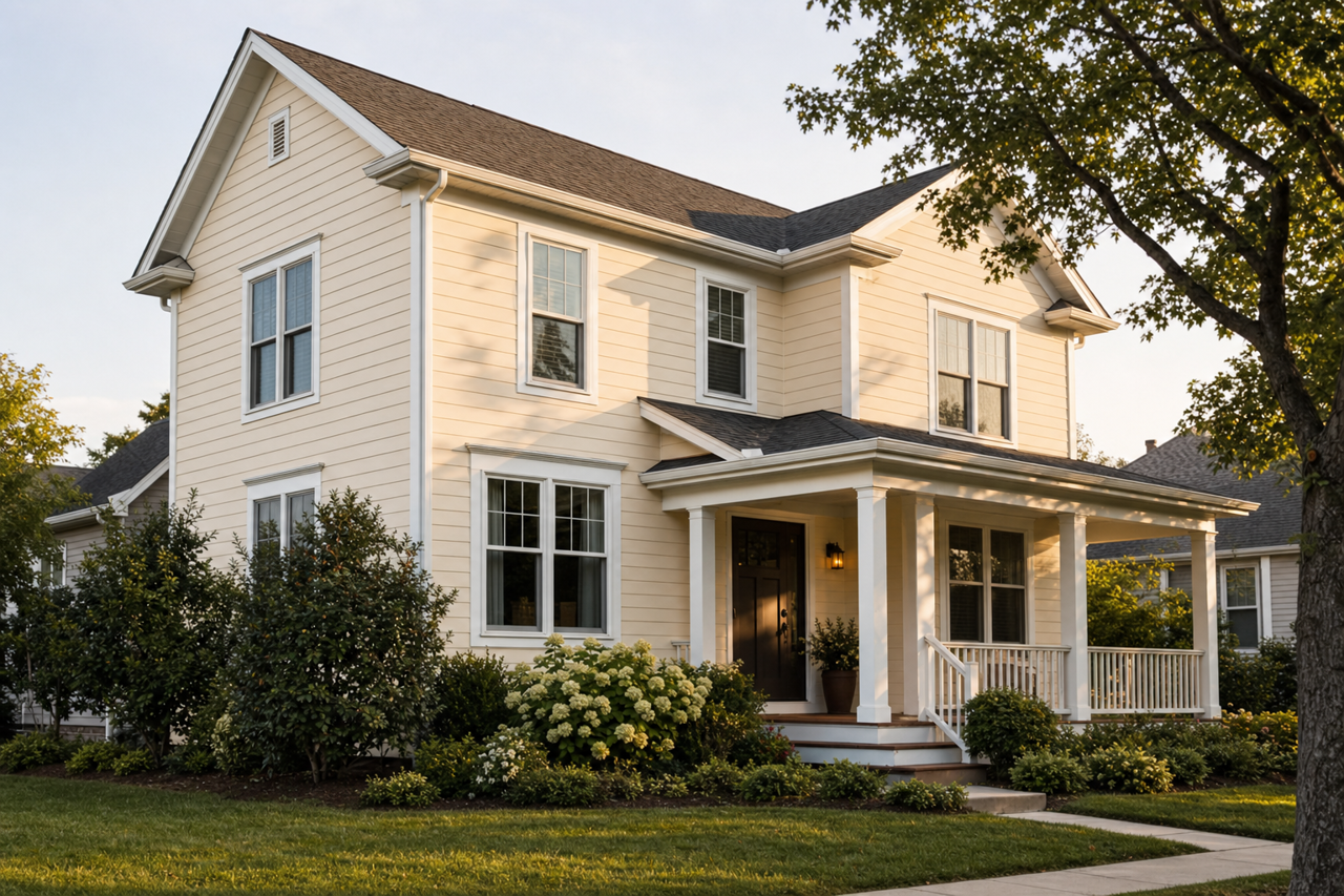 Cappuccino by Benjamin Moore on exterior