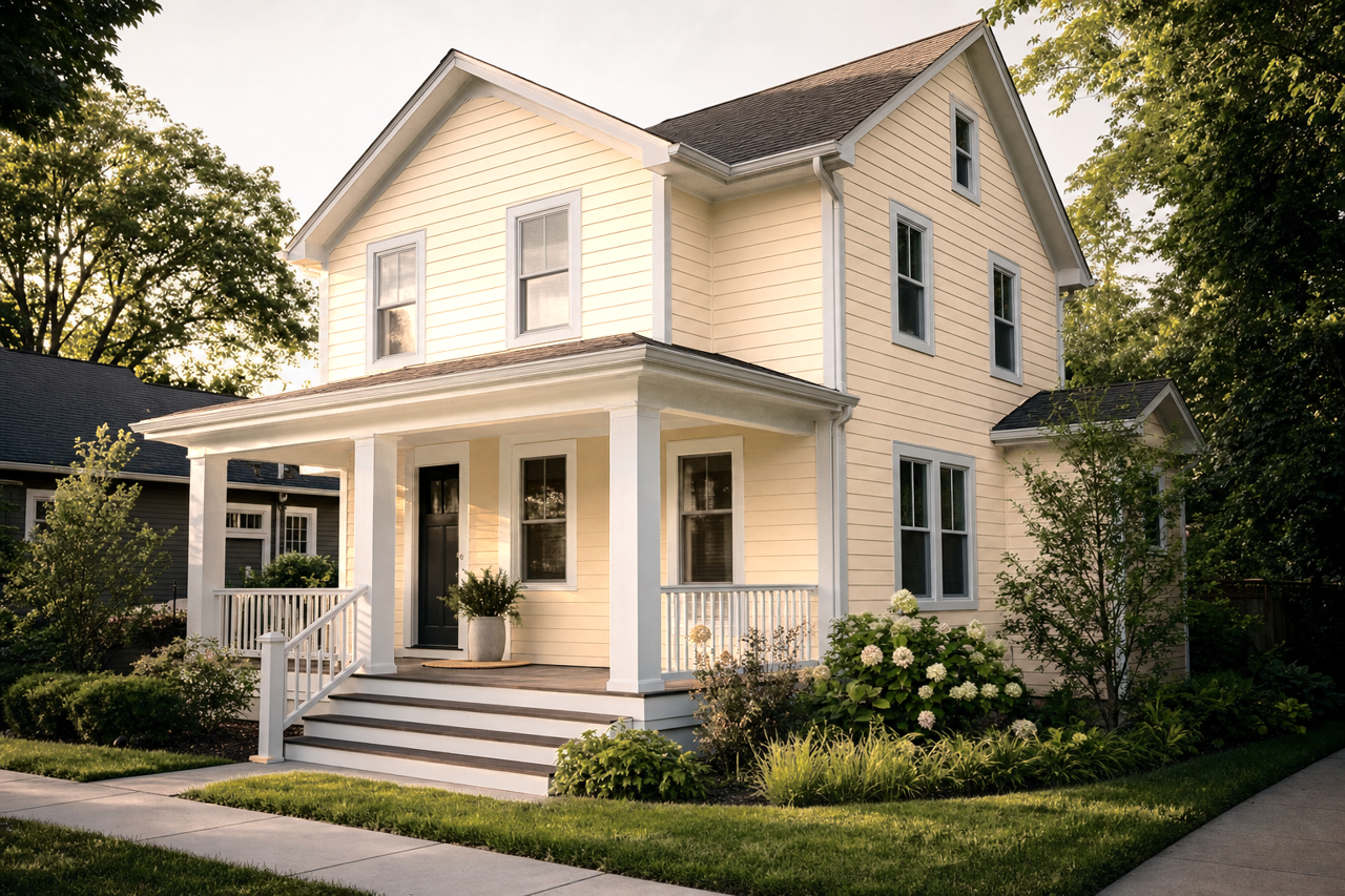 From by Benjamin Moore on exterior