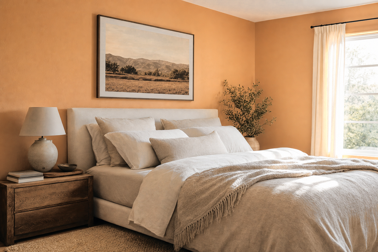 Warm by Benjamin Moore on interiors