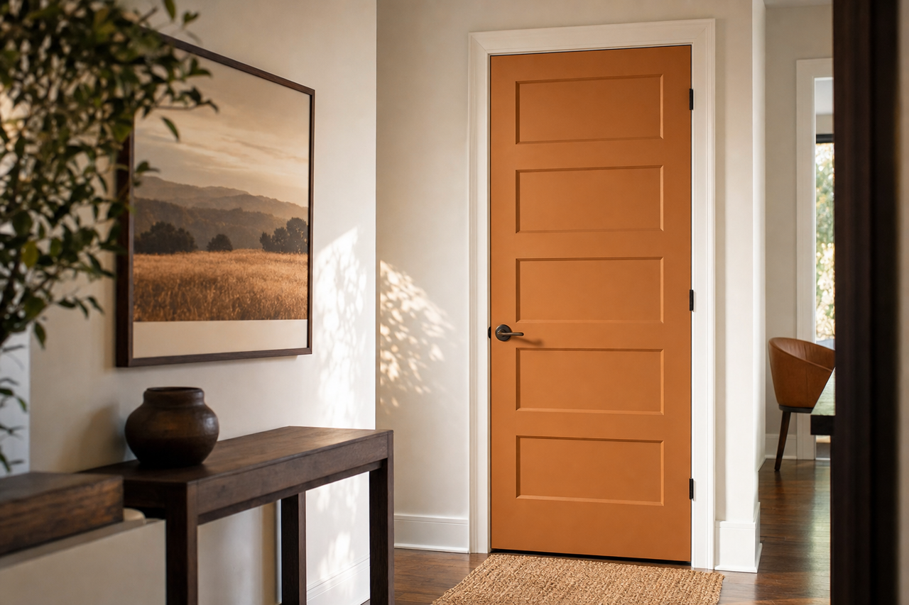 Byzantine by Benjamin Moore on interior-doors