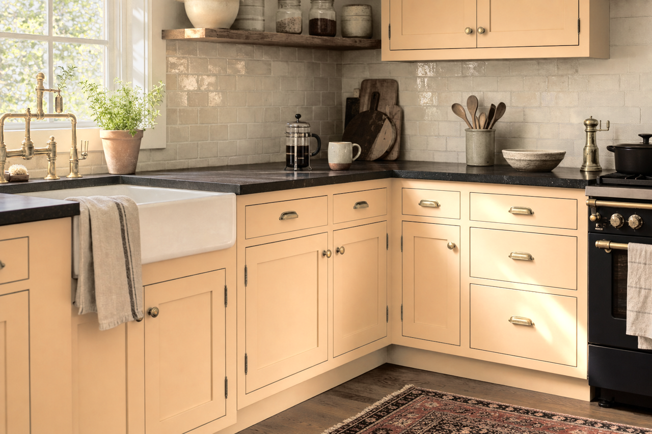 Face by Benjamin Moore on cabinets
