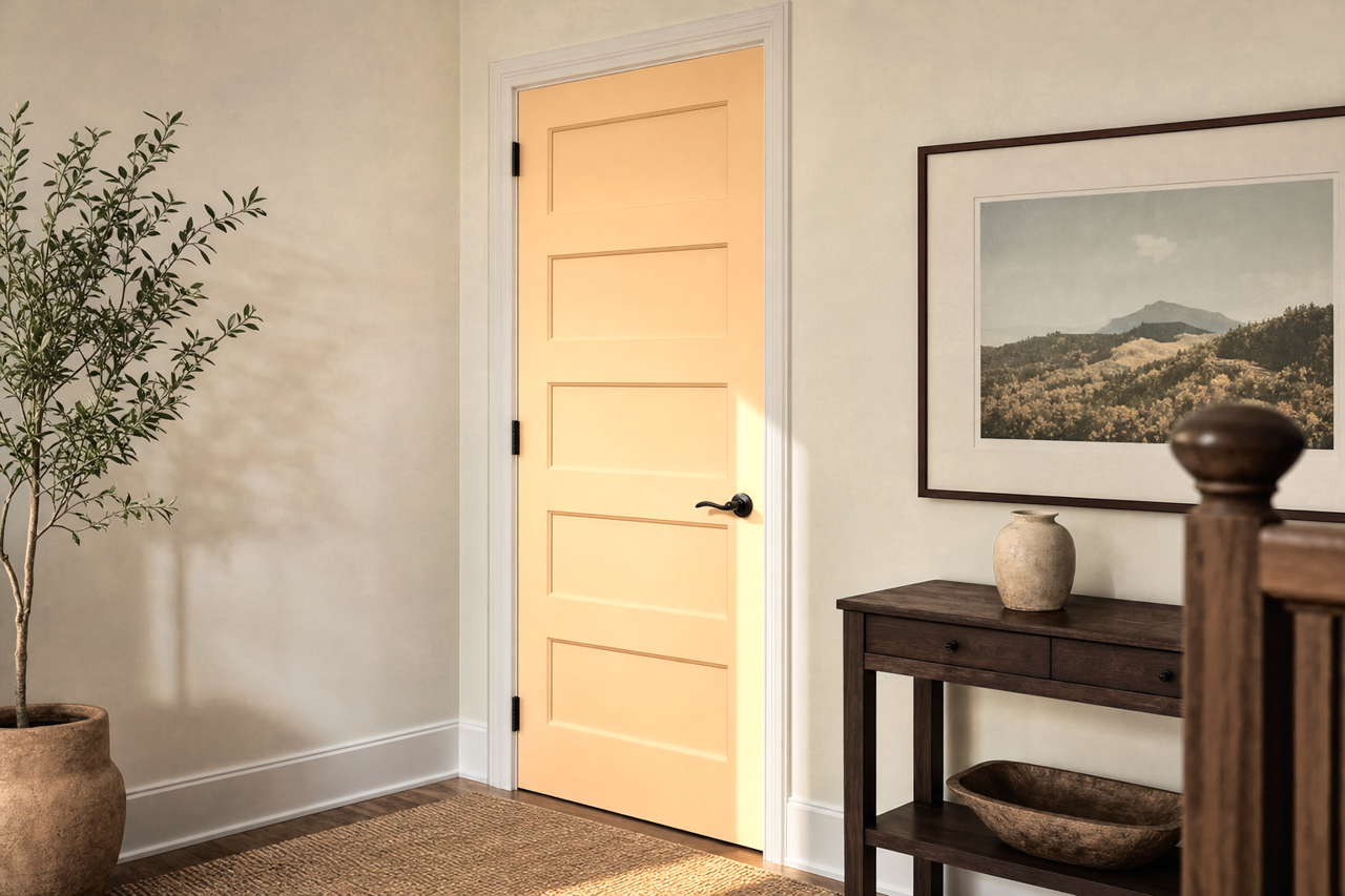 Face by Benjamin Moore on interior-doors