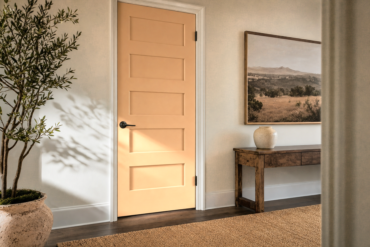 Approaching by Benjamin Moore on interior-doors