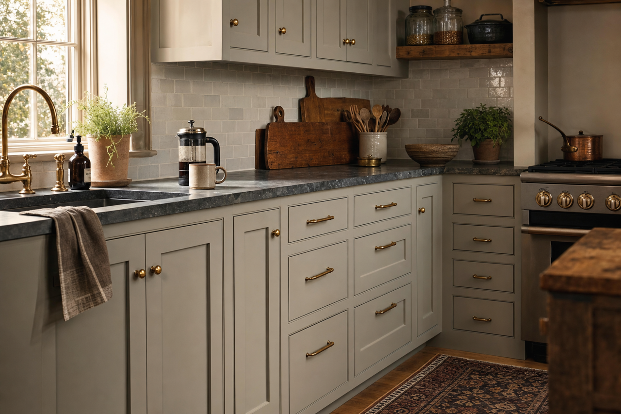 Vintage by Benjamin Moore on cabinets