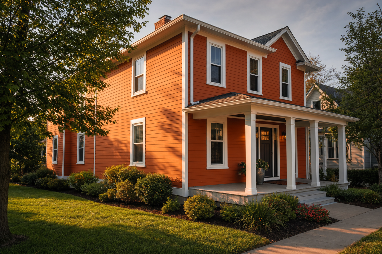 Tandoori by Benjamin Moore on exterior