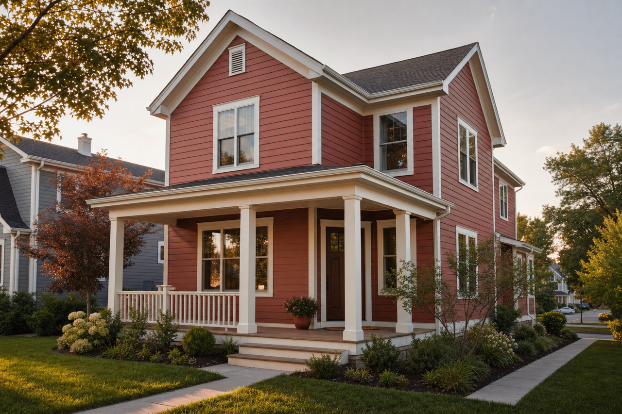 Brownberry by Benjamin Moore on exterior