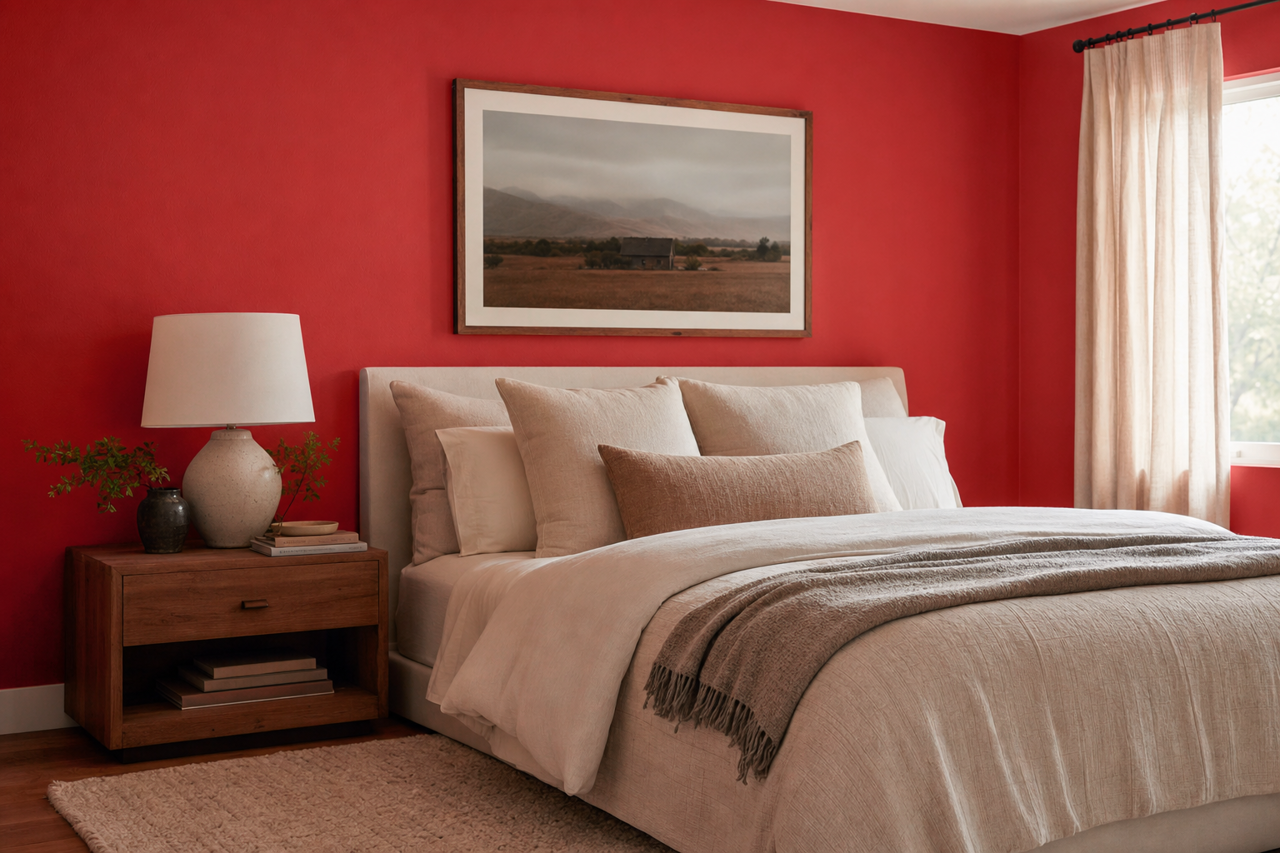 Hot by Benjamin Moore on interiors