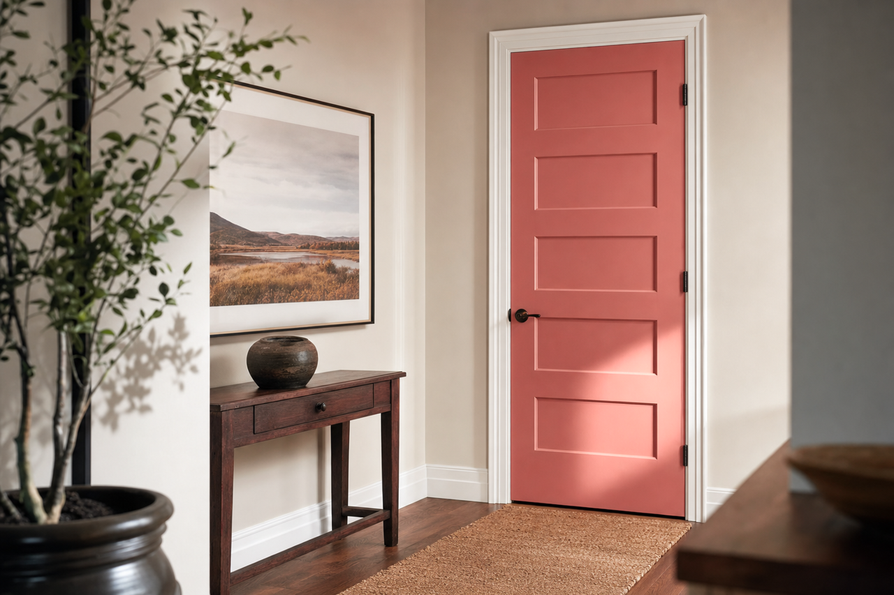Lip by Benjamin Moore on interior-doors
