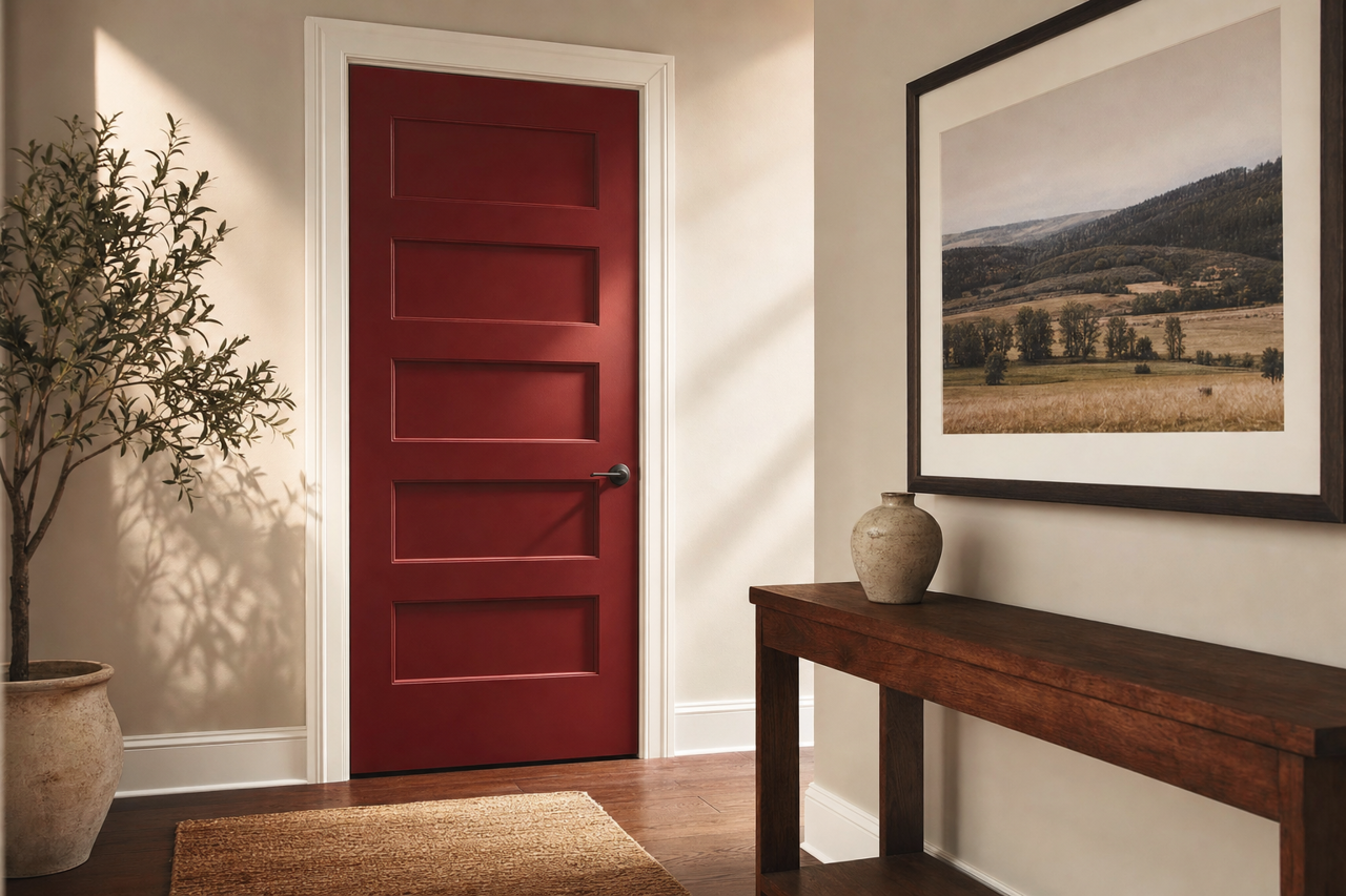 Parisian by Benjamin Moore on interior-doors