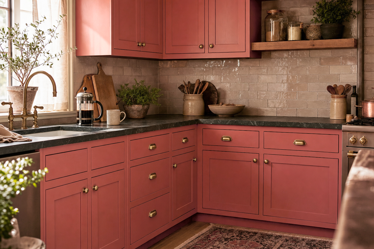 Heirloom by Benjamin Moore on cabinets