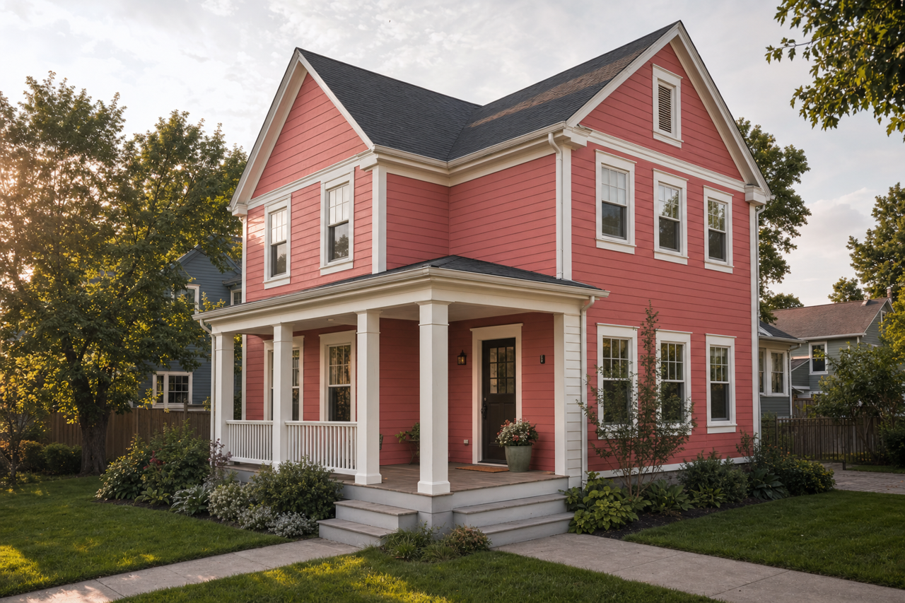 Heirloom by Benjamin Moore on exterior