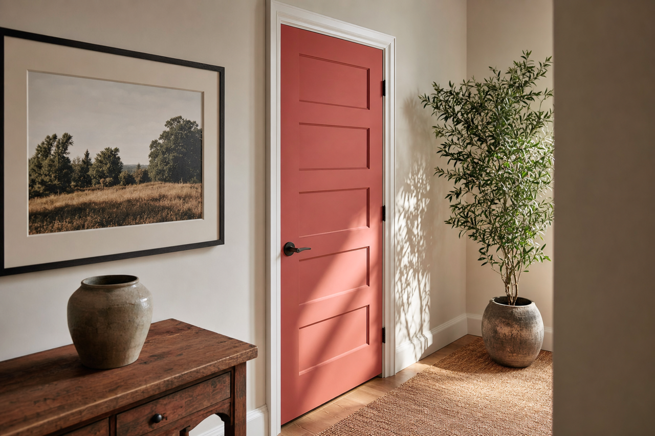 Heirloom by Benjamin Moore on interior-doors