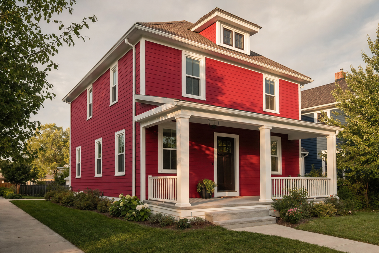 Flamenco by Benjamin Moore on exterior