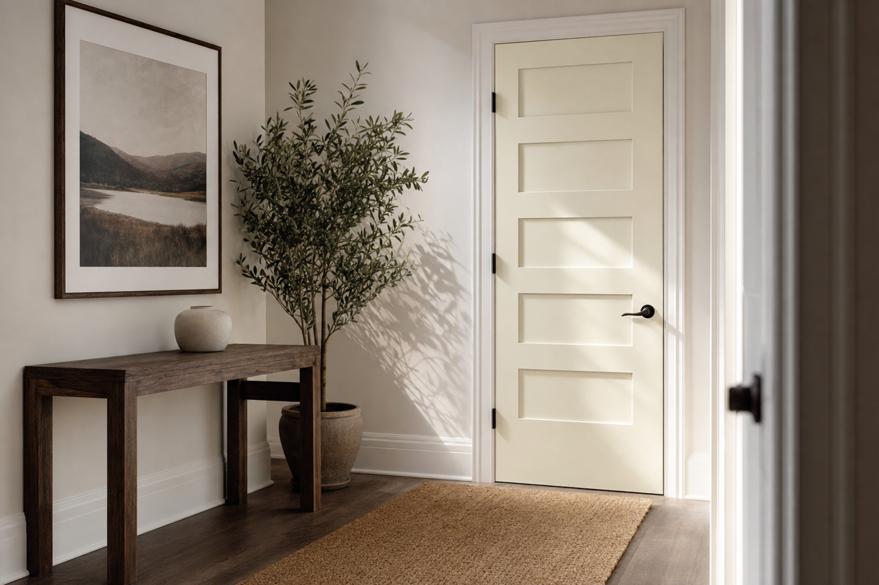 Ally's by Benjamin Moore on interior-doors