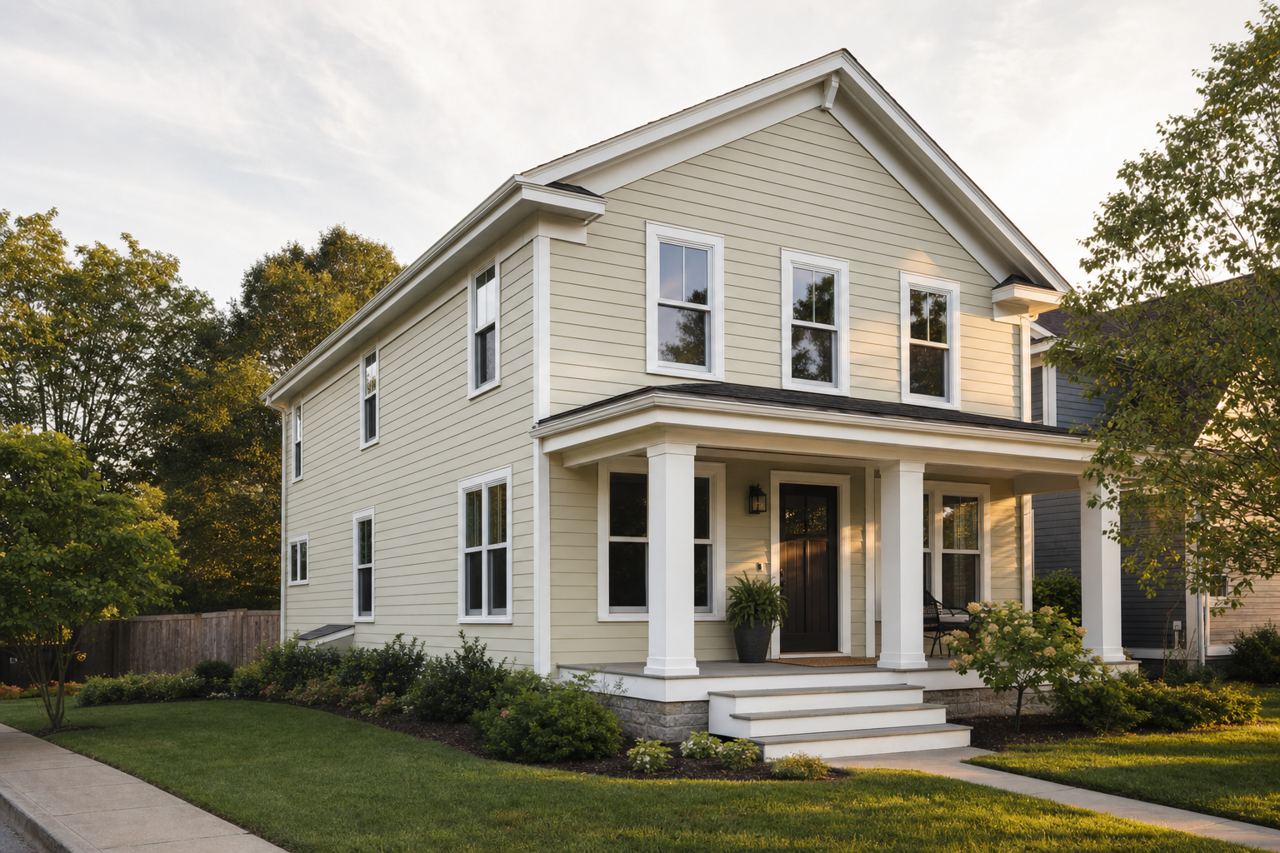 Doily by Benjamin Moore on exterior