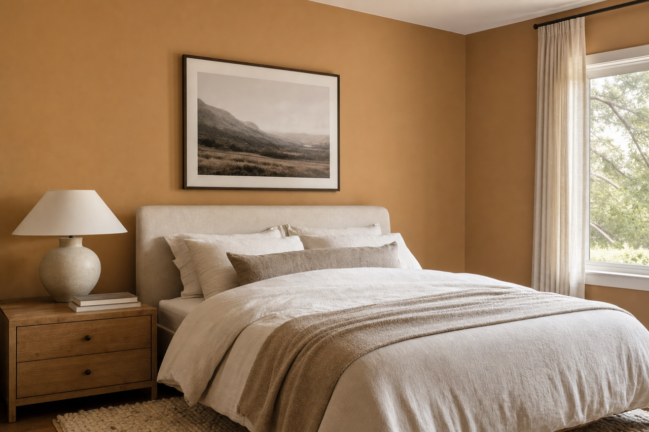 Worn by Benjamin Moore on interiors