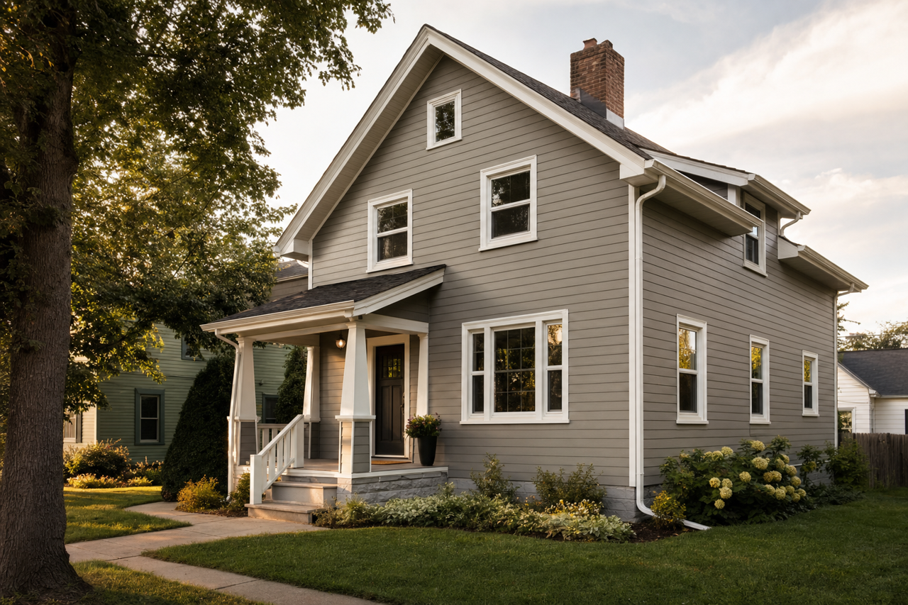 Smoked by Benjamin Moore on exterior