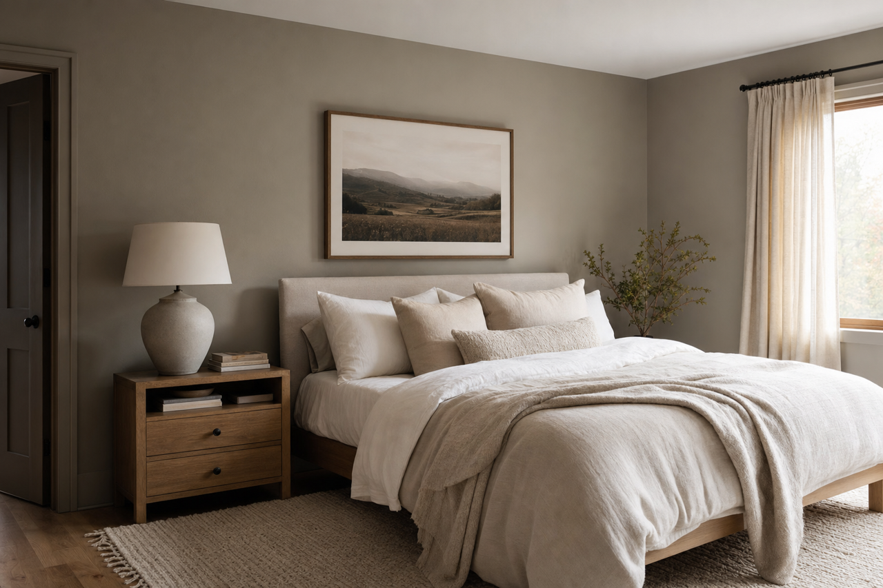 Smoked by Benjamin Moore on interiors