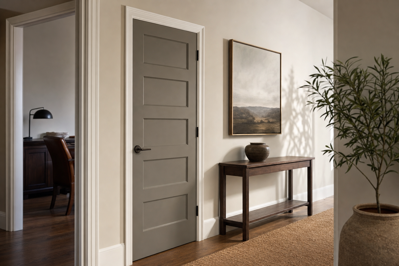 Windy by Benjamin Moore on interior-doors
