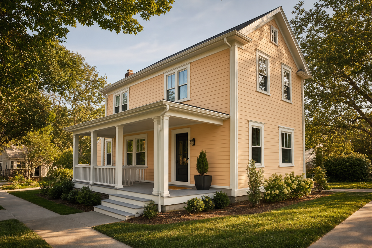 Skipping by Benjamin Moore on exterior