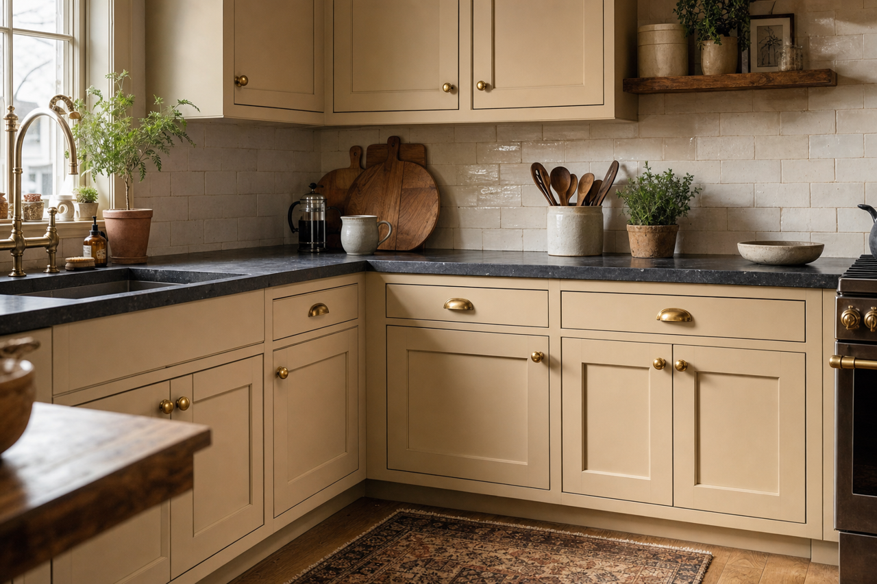 Urban by Benjamin Moore on cabinets