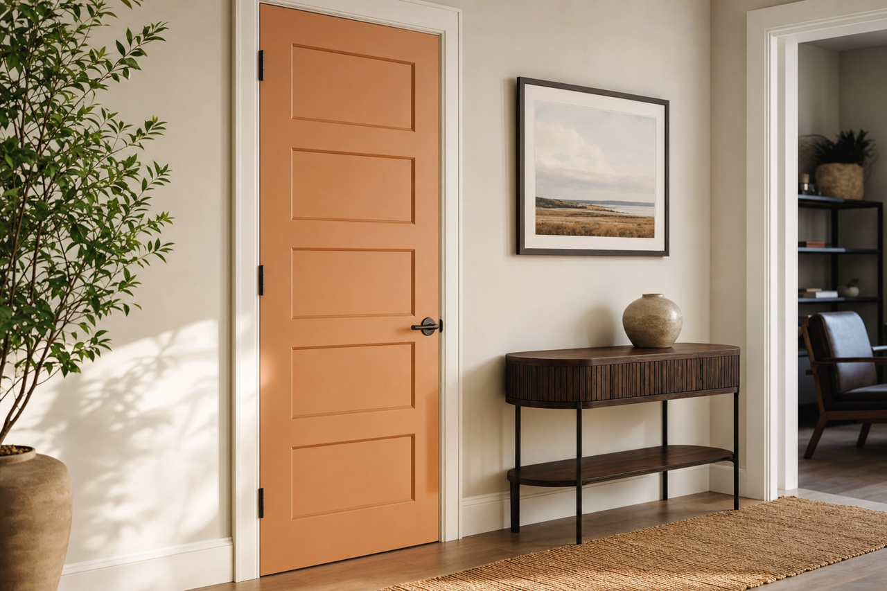 Rocky by Benjamin Moore on interior-doors