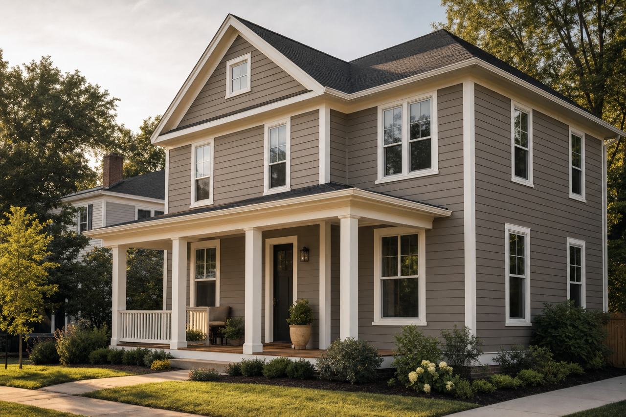 Porcini by Benjamin Moore on exterior