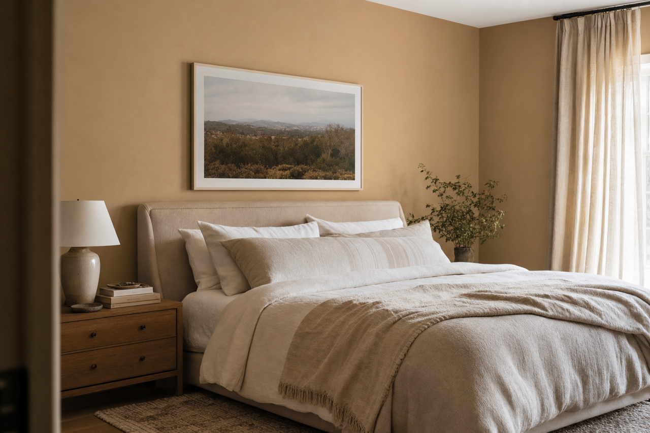 Quicksand by Benjamin Moore on interiors