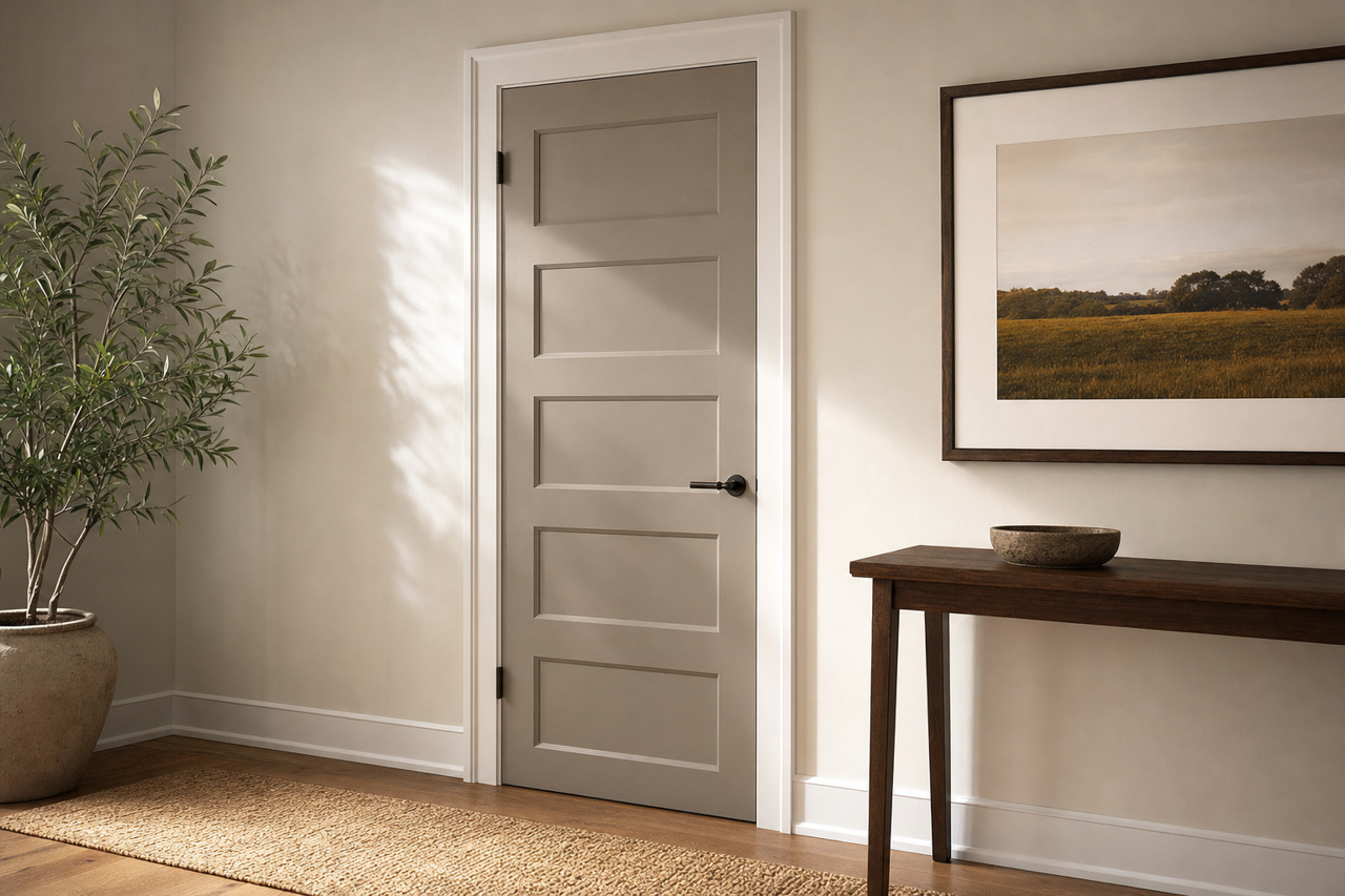 Cathedral by Benjamin Moore on interior-doors