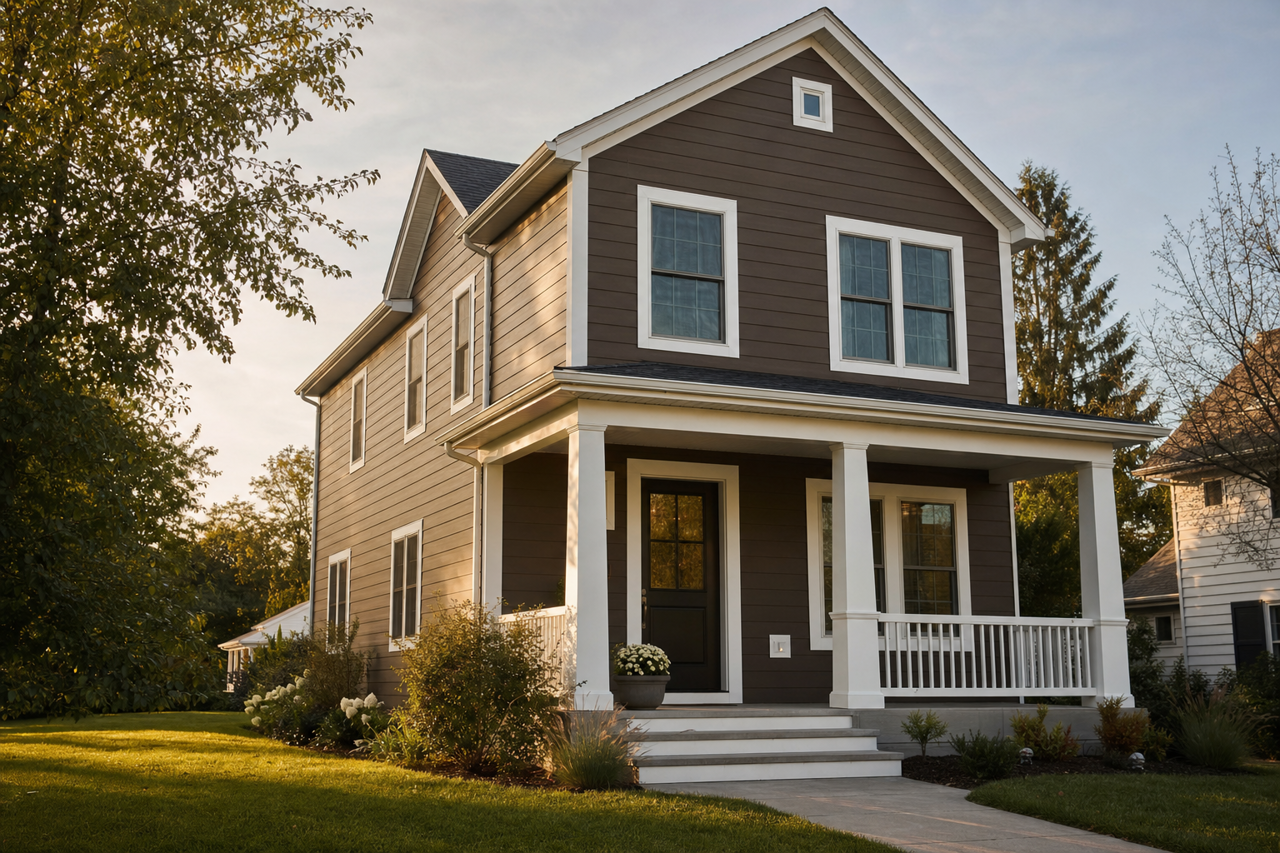 Café by Benjamin Moore on exterior