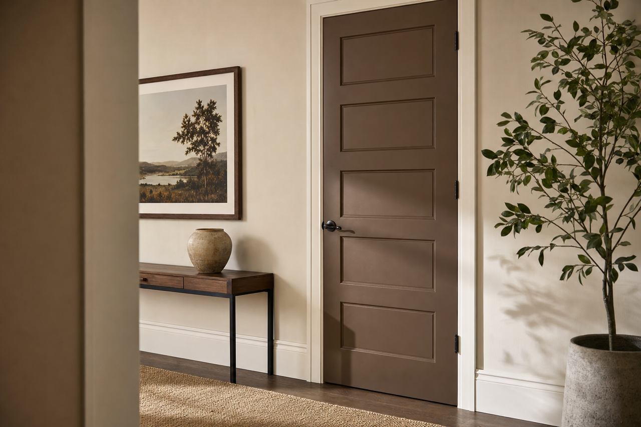Café by Benjamin Moore on interior-doors