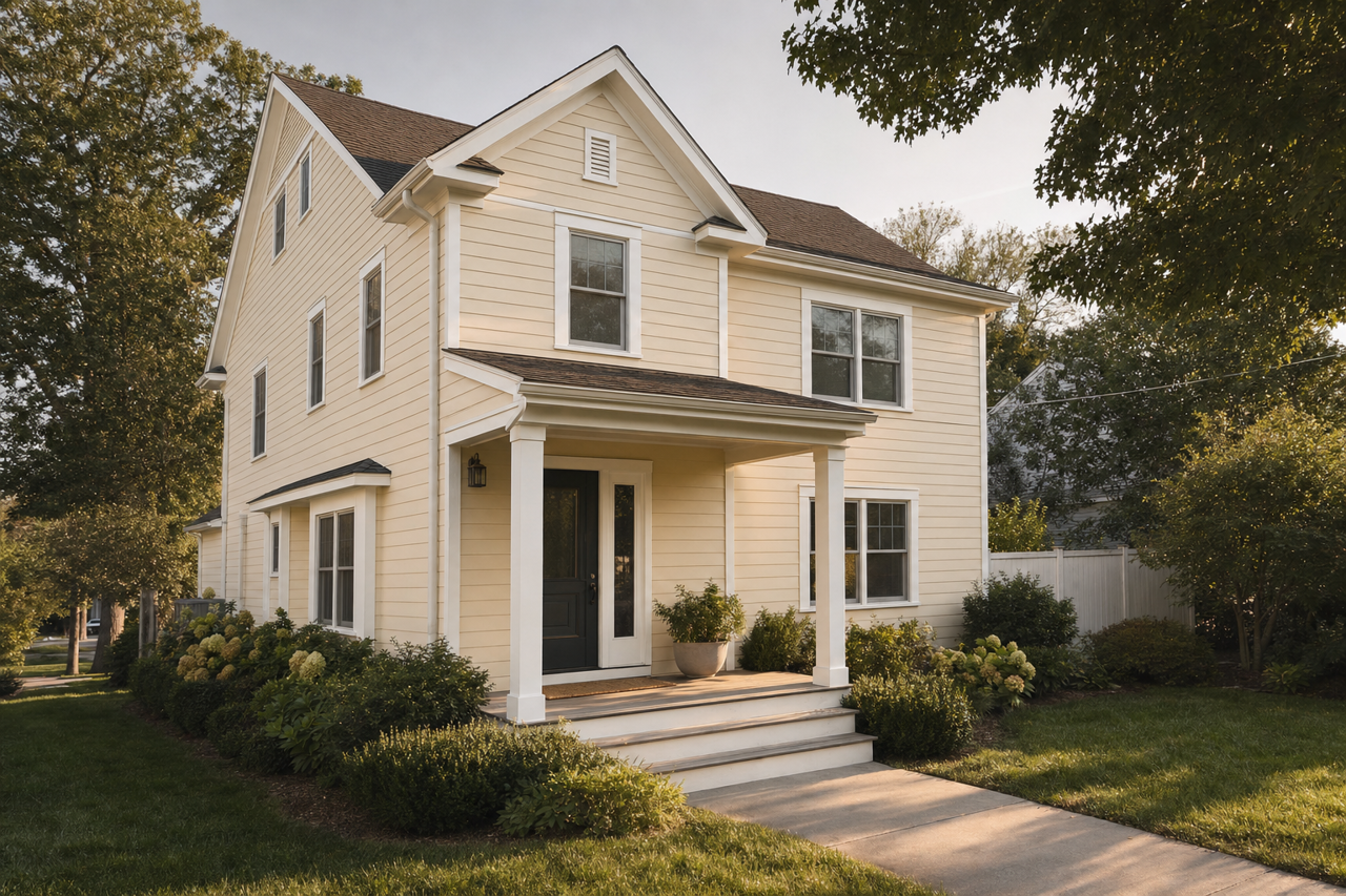 Cake by Benjamin Moore on exterior