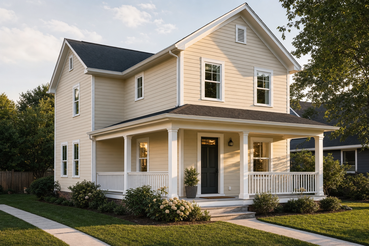 Lace by Benjamin Moore on exterior